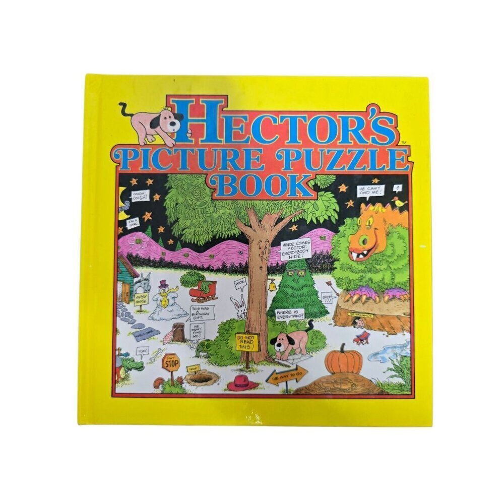 Vintage 90s Hector's Picture Puzzle Book Dog